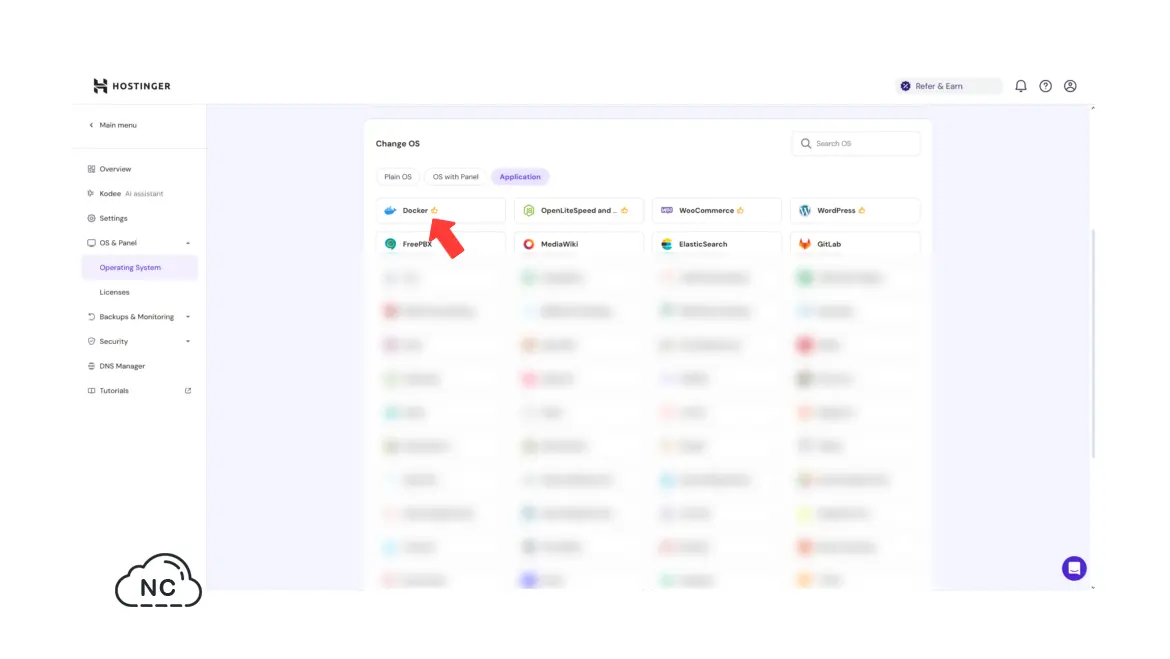 Le puedes agregar contenedores de Docker adicionales si es necesario VPS para Docker Hostinger