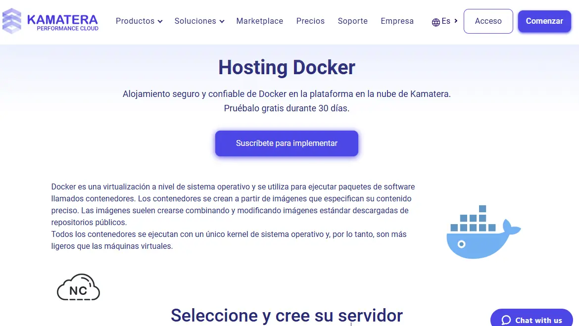 Tiene una infraestructura elástica lo que le da mayor escalabilidad y flexibilidad VPS para Docker Kamatera