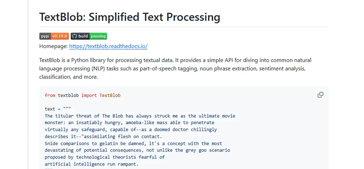 Puede analizar el sentimiento de un texto API de Inteligencia Artificial TextBlob