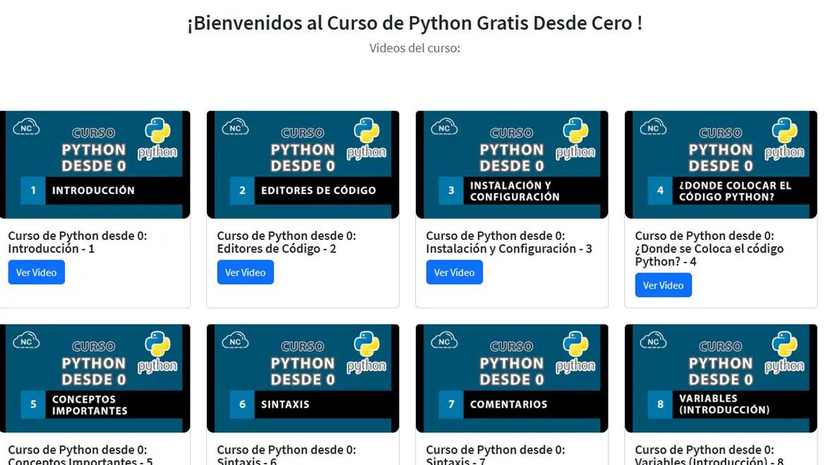 Curso de Python Gratis Desde Cero (80 Videos)