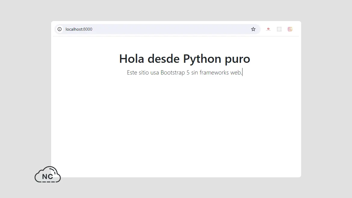 Hacer una web con puro Python te ayuda a evitar librerías y herramientas innecesarias Web creada con puro código Python