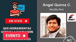 {{ Nube Colectiva Live: Que Herramientas Ofrece la Fundación Mozilla a los Desarrolladores (En vivo) }}