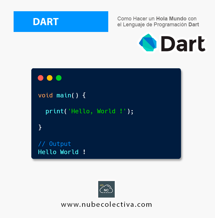 Como Hacer un Hola Mundo con Dart !