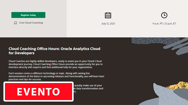 Cloud Coaching Office Hours: Oracle Analytics Cloud for Developers (Oracle)