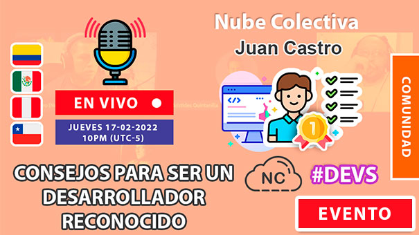 NC Live: Consejos Para Ser Un Desarrollador Reconocido (En Vivo) 10 PM - #Dev #Programación