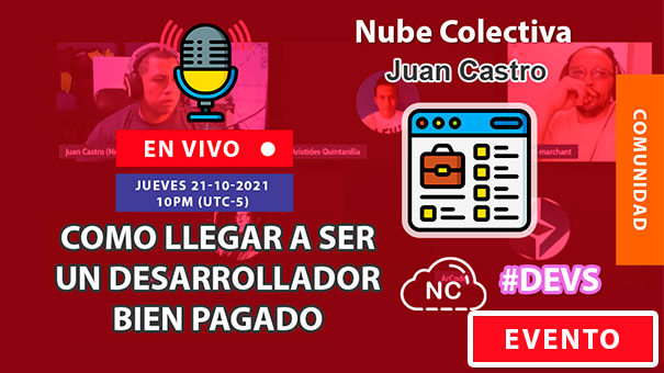 {{ NC Live: Como Llegar a Ser un Desarrollador Bien Pagado - 10 PM (En Vivo) }}