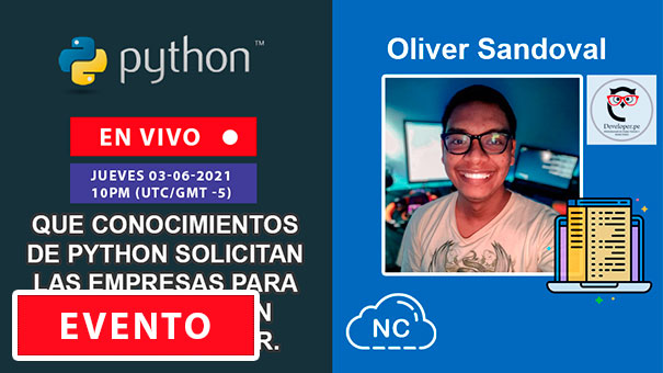 {{ NC Live: Que Conocimientos de Python Solicitan las Empresas para Contratar a un Desarrollador }}