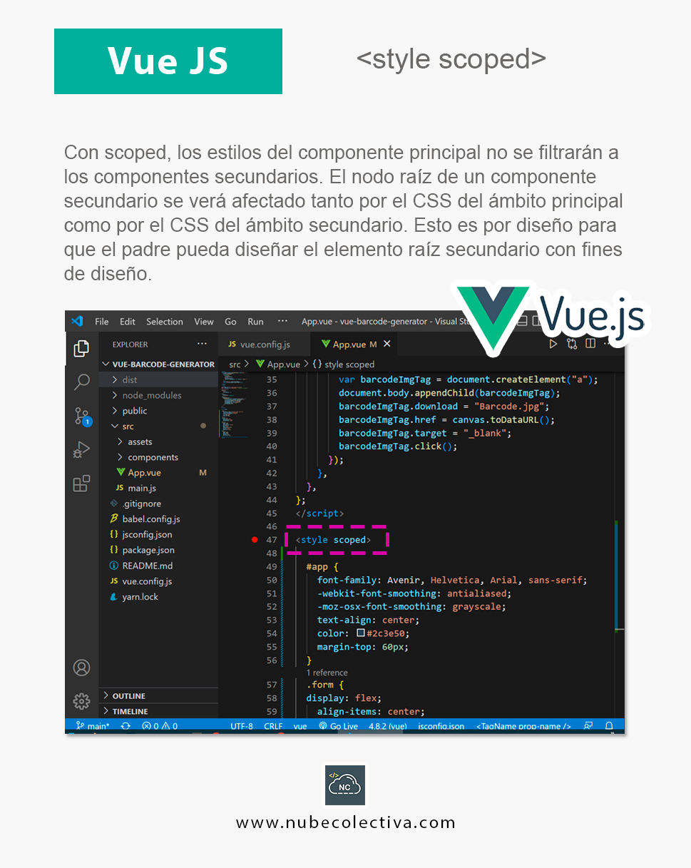 Que es <style scoped> en Vue JS !