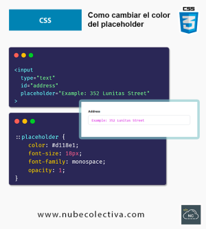 Como Cambiar el Color del Placeholder con CSS