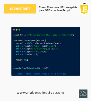 Como Crear una URL Amigable para SEO con JavaScript