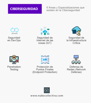6 Áreas y Especializaciones que existen en la Ciberseguridad !