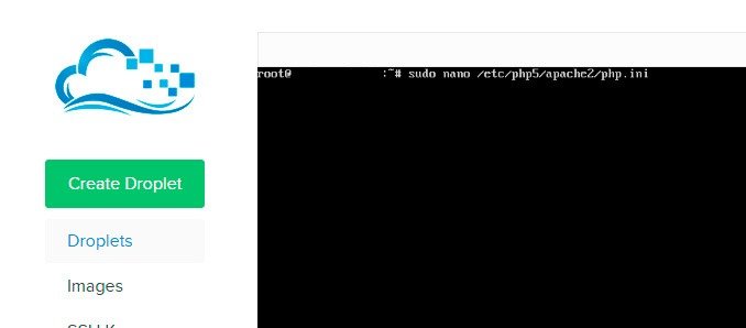 Comando que permite abrir el archivo php.ini Comando para abrir el archivo php.ini