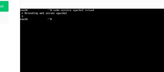 Debes reiniciar Apache 2 para aplicar los cambios realizados Comando para reiniciar Apache 2