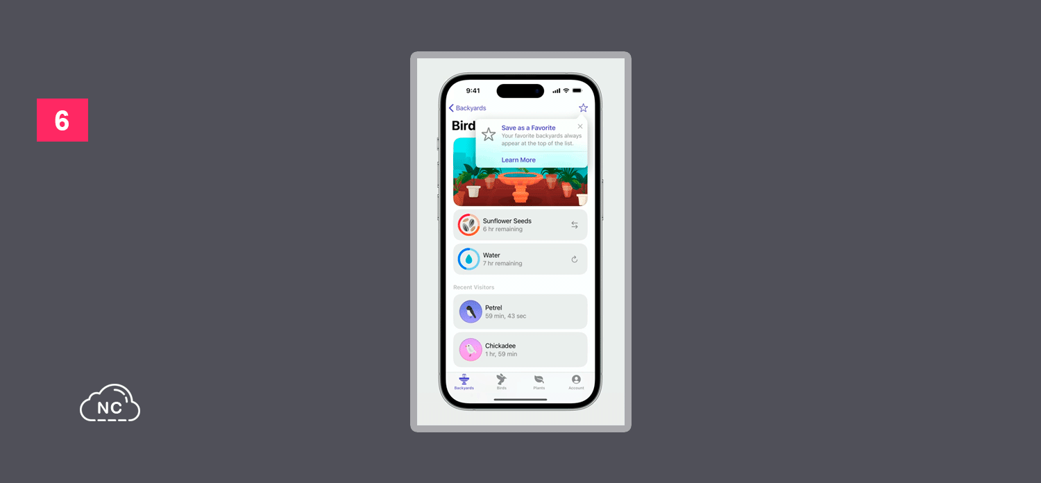 TipKit mejora la experiencia de los usuarios en una aplicación Mensaje de instrucción de TipKit