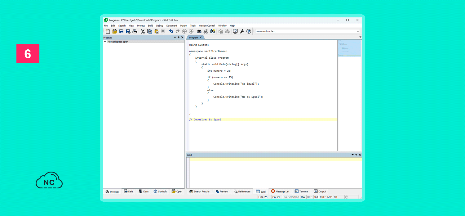 Uno de los detalles que popularizo a SlickEdit fue su compatibilidad con más de 50 lenguajes de programación Interface del editor de código SlickEdit