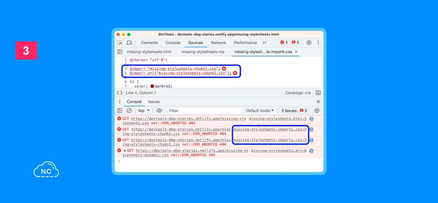 Los errores de hojas de estilos inexistentes son muy comunes en desarrollo web Hojas de estilos CSS que no se pudieron cargar