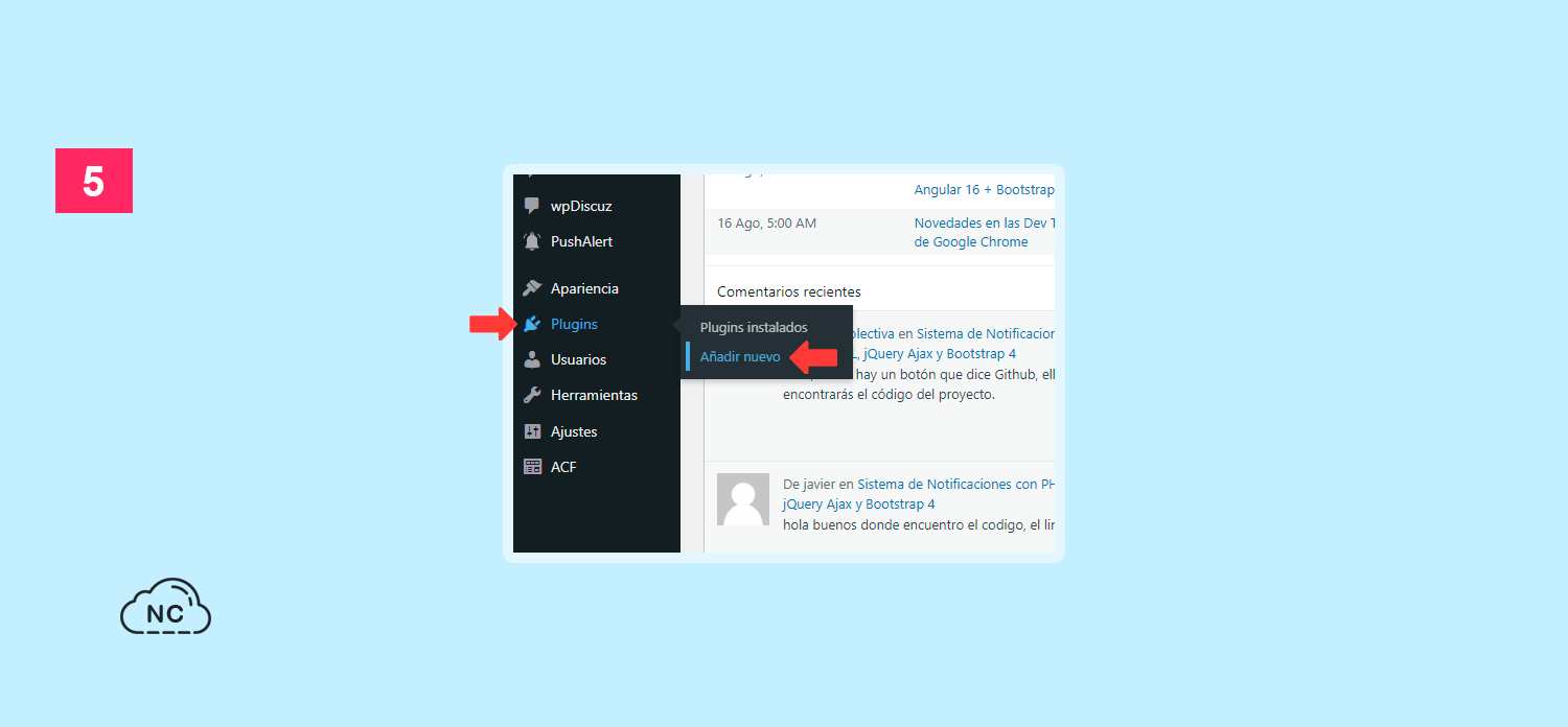 WordPress cuenta probablemente con una de las más grandes galerías de plugins que existen en Internet Menú Plugins > Añadir nuevo en el administrador de WordPress