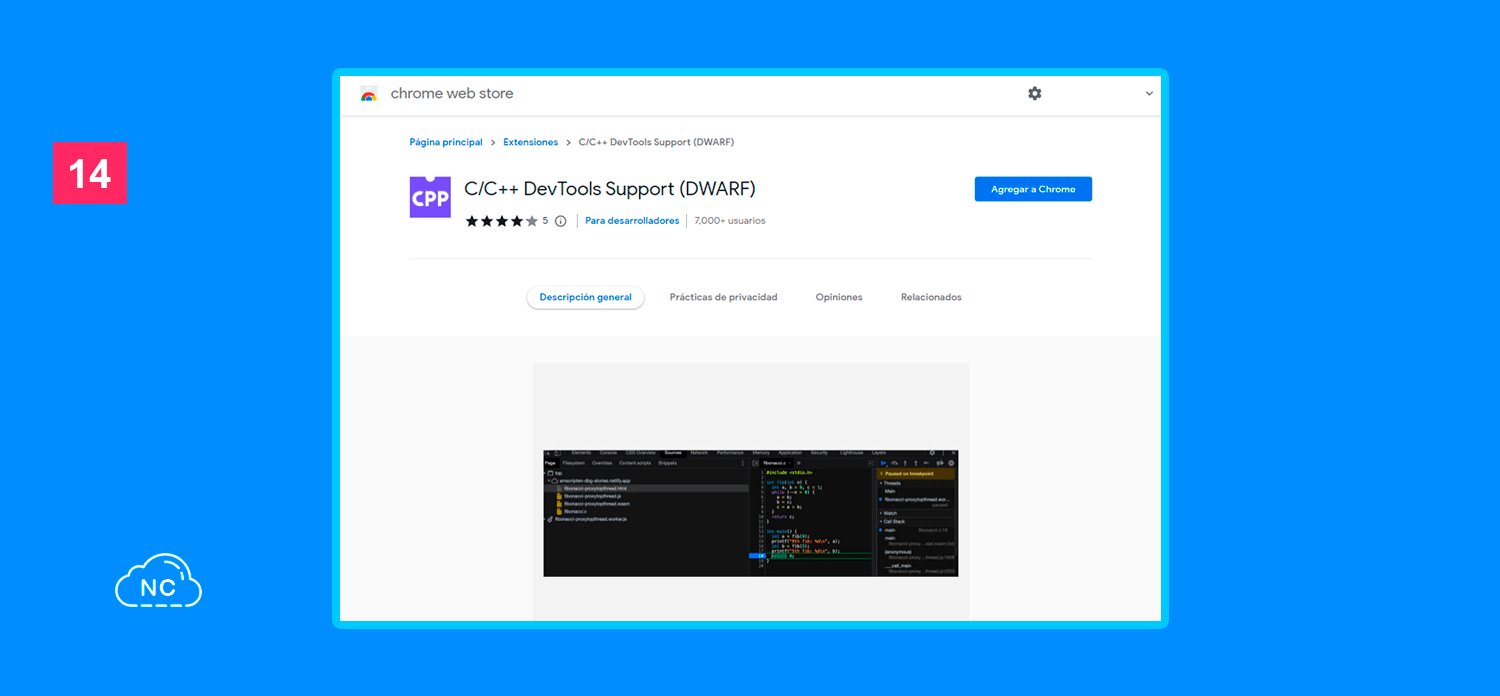 WebAssembly es una tecnología que permite ejecutar otros lenguajes en el navegador Extensión de depuración C/C++ WebAssembly para DevTools en la Chrome Web Store
