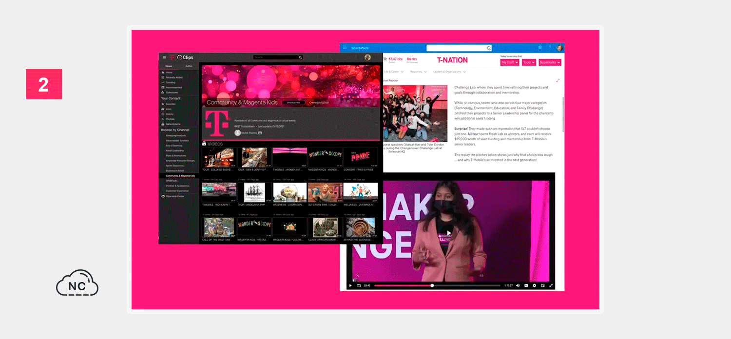 También tiene una aplicación llamada T-Mobile Cast creada con Ionic Framework Aplicación Clips de la empresa T-Mobile, creada con Ionic Framework