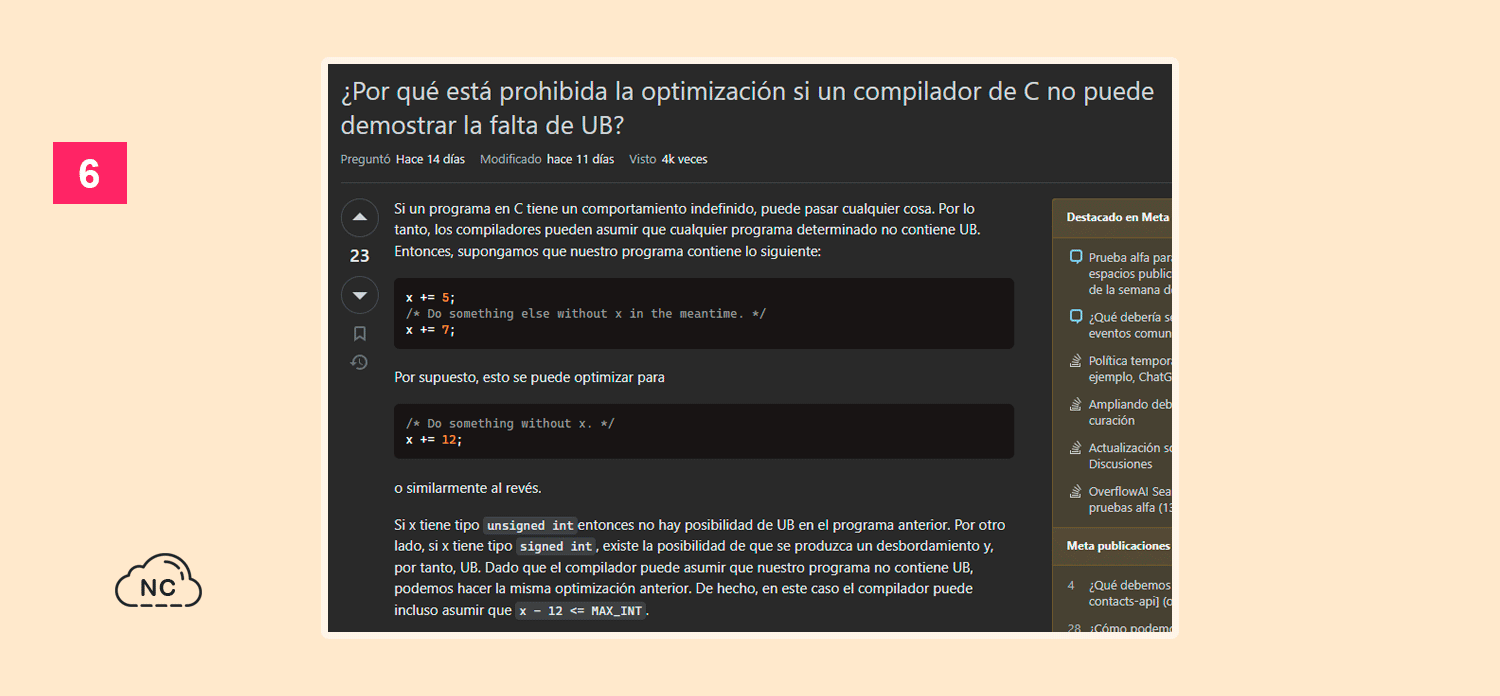 Estos errores sirven para optimizar una aplicación y los usuarios no tengan problemas al usarla Consulta del usuario Joshua en Stack Overflow