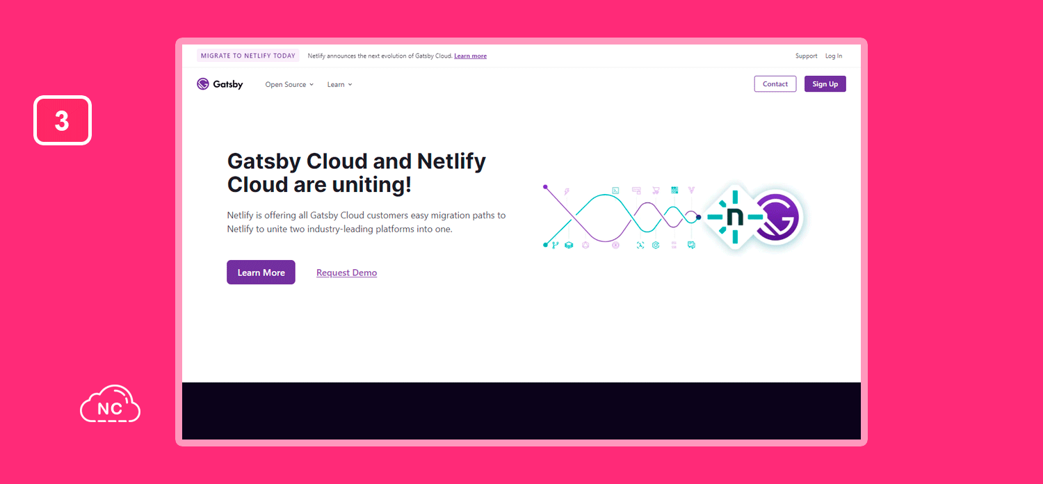 Es compatible con herramientas modernas de desarrollo Framework Gatsby.js para JAMStack