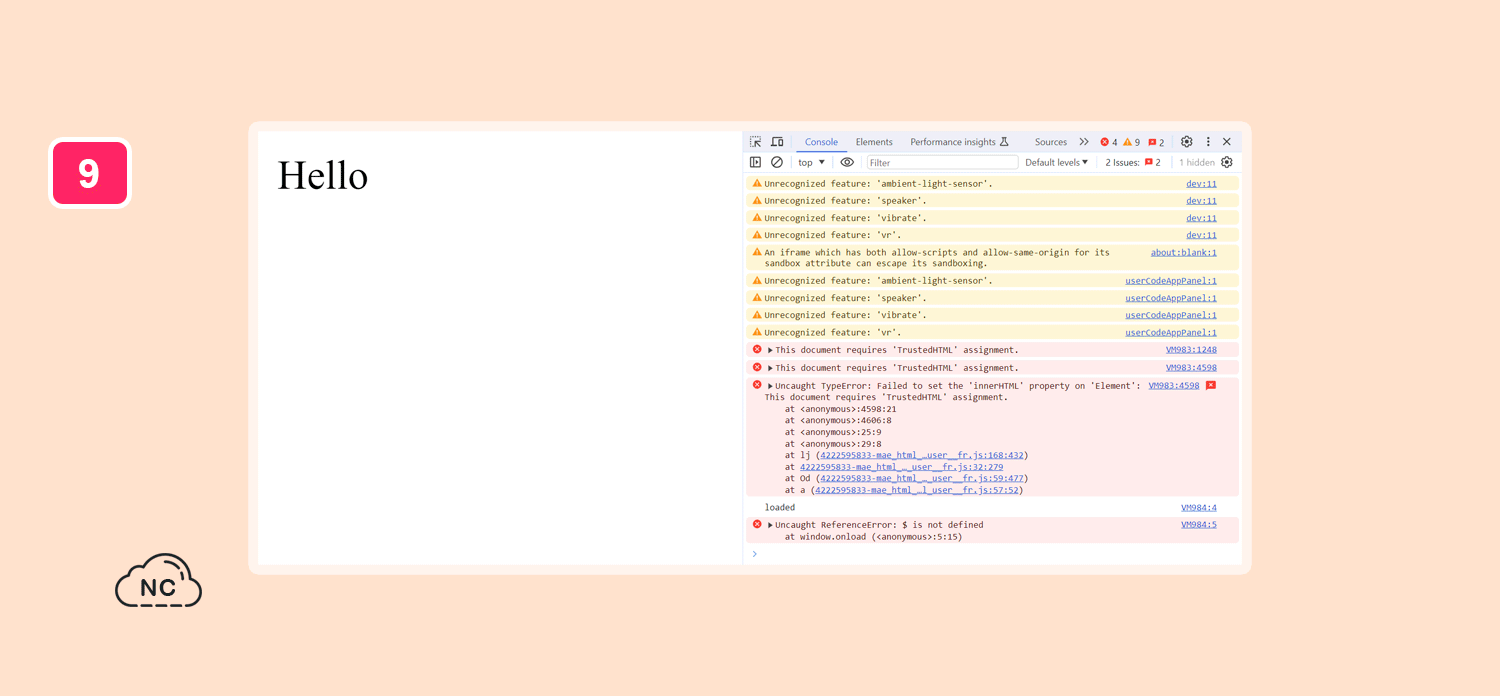 En la mayoría de casos, jQuery solo se debe instanciar una sola vez en la vista HTML Error en la consola del navegador Chrome del usuario Waxin Corp