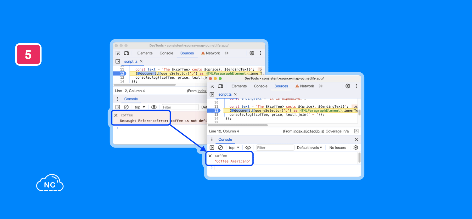 Te permiten encontrar rápidamente la causa del error Expresiones en vivo en la Console de Chrome DevTools