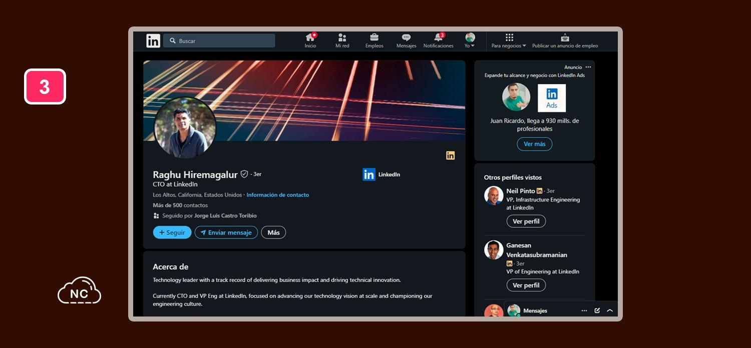 LinkedIn suele cambiar de personal, en el futuro Raghu Hiremagalur podría continuar o no en la empresa Perfil del CTO Raghu Hiremagalur en LinkedIn