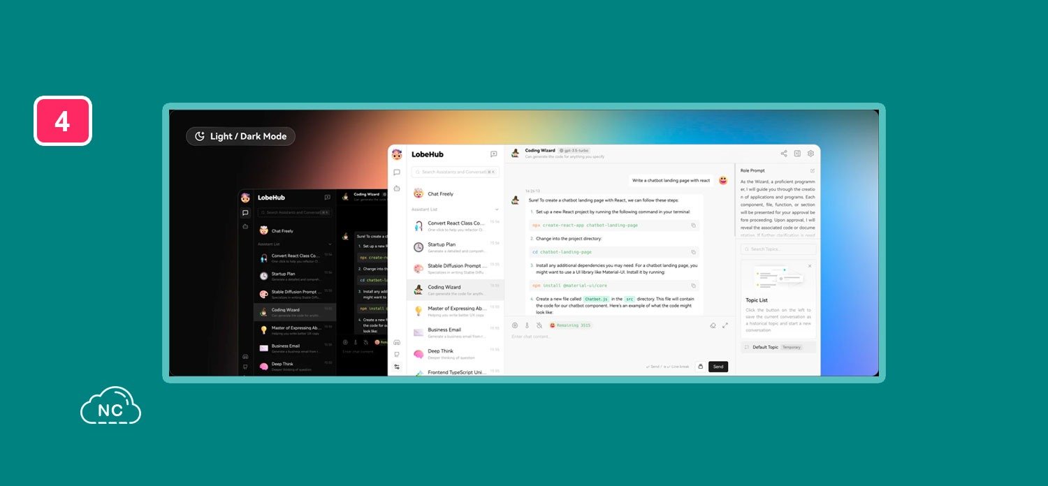Lobe Chat tiene características interesantes como Text-to-Speech Repositorio Lobe Chat en GitHub