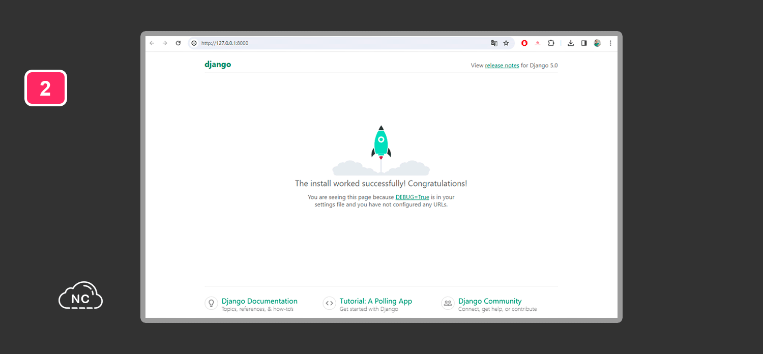 Siempre has esta verificación antes de continuar con el proyecto Servidor local de Django funcionando correctamente
