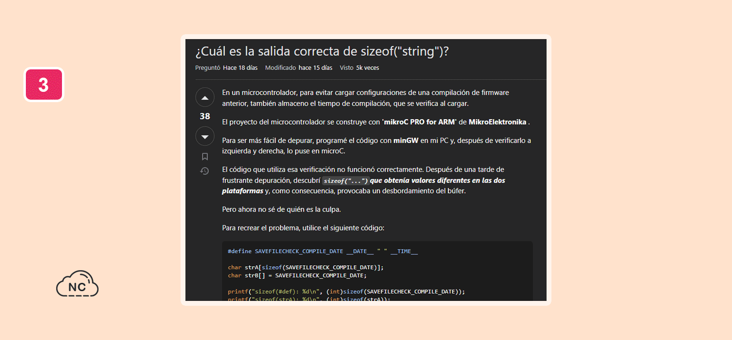 C puede ser difícil al principio, pero con la práctica se puede llegar a dominar Consulta del usuario cFsichb en Stack Overflow