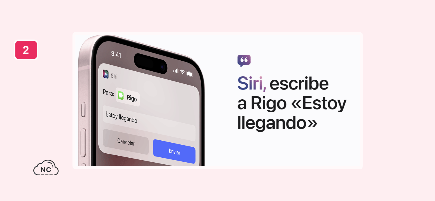 Siri es parecido al asistente de Google en Android Siri funcionando en un iPhone