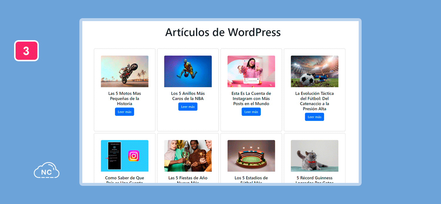 La arquitectura API REST permite un acceso rápido a los datos Entradas de la API de WordPress obtenidas con React JS