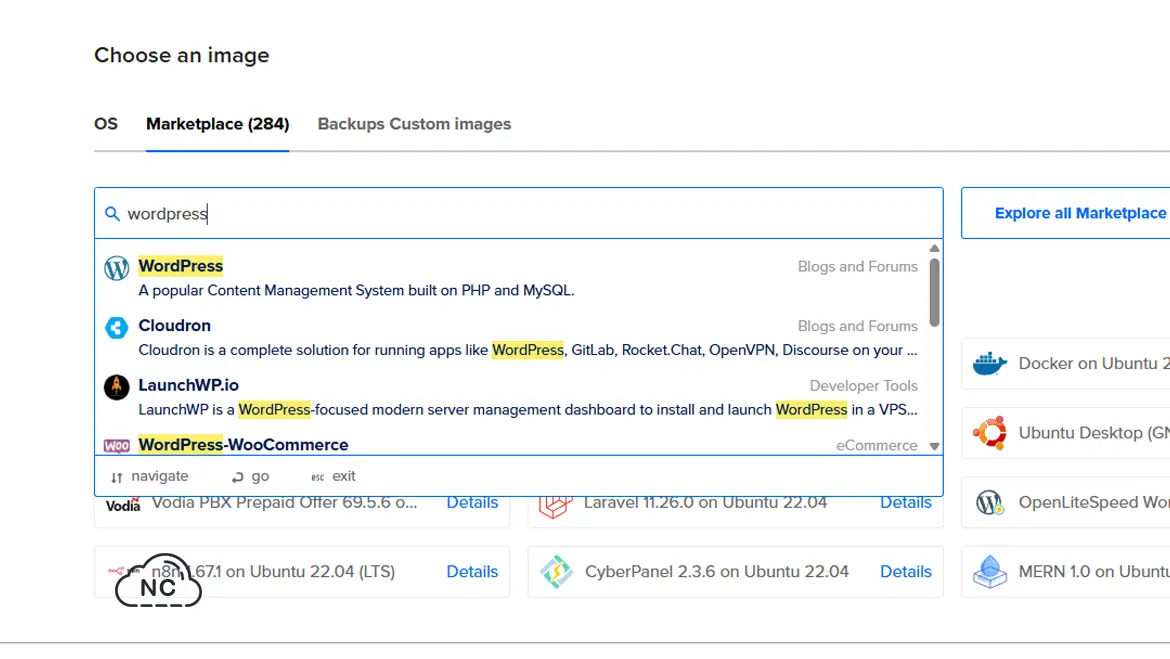 Te permite instalar múltiples sitios de WordPress VPS Para WordPress de Digital Ocean