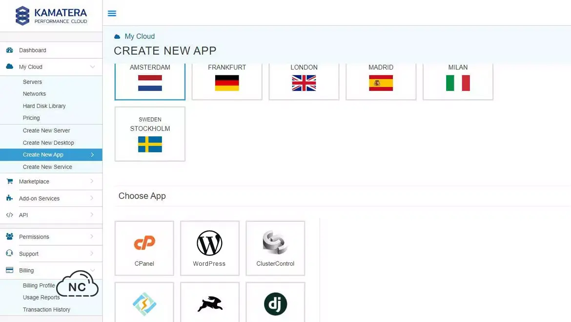 Puedes gestionar tu VPS de Kamatera desde una app móvil VPS Para WordPress de Kamatera