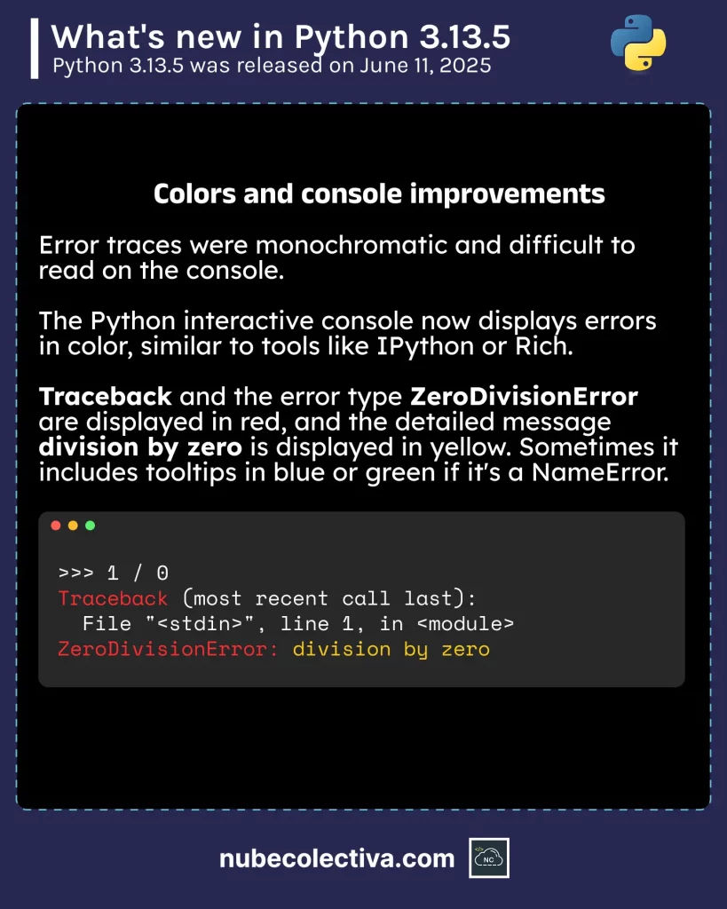 Colors and Console Improvements in Python 3.13.5