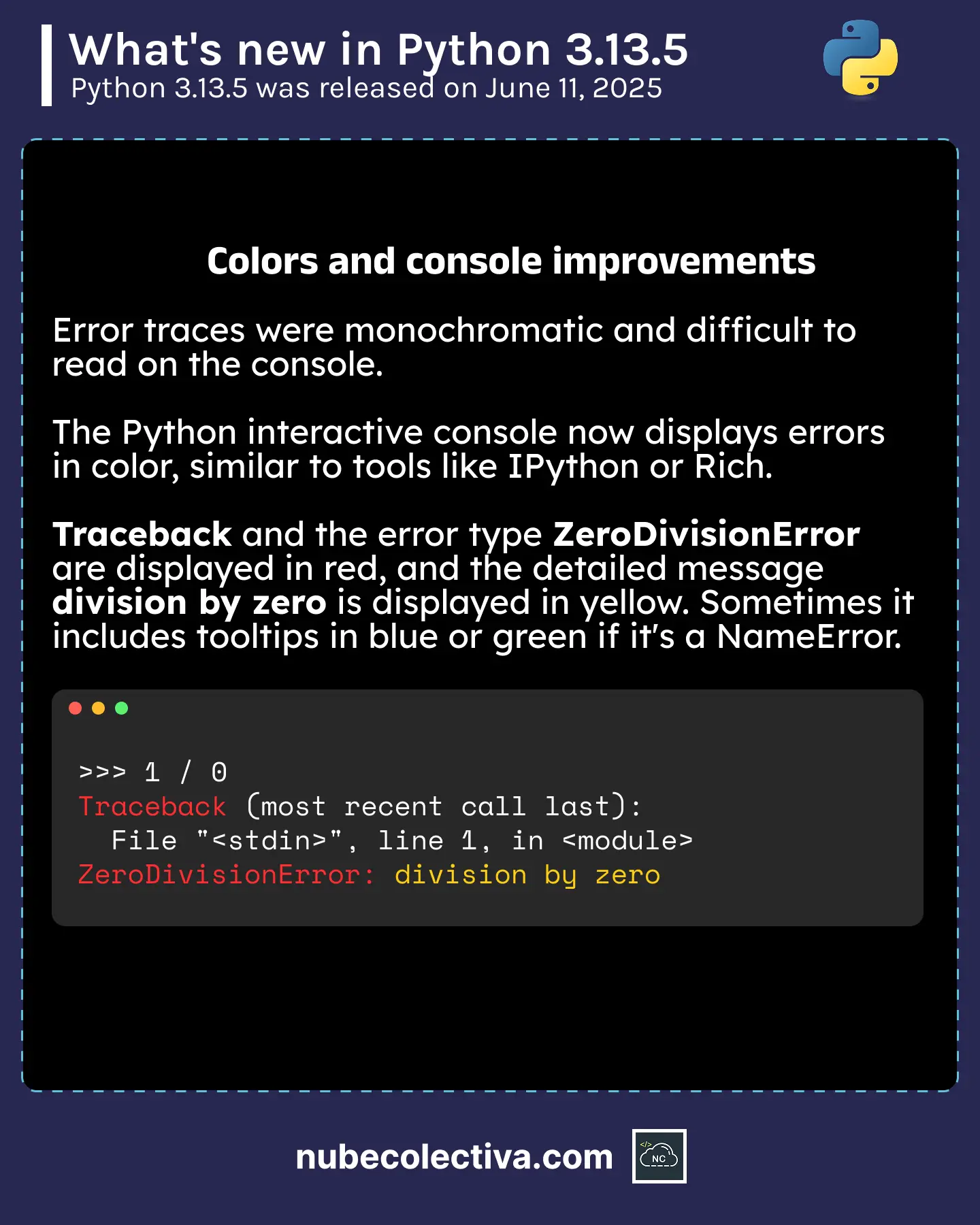 Colors and Console Improvements in Python 3.13.5