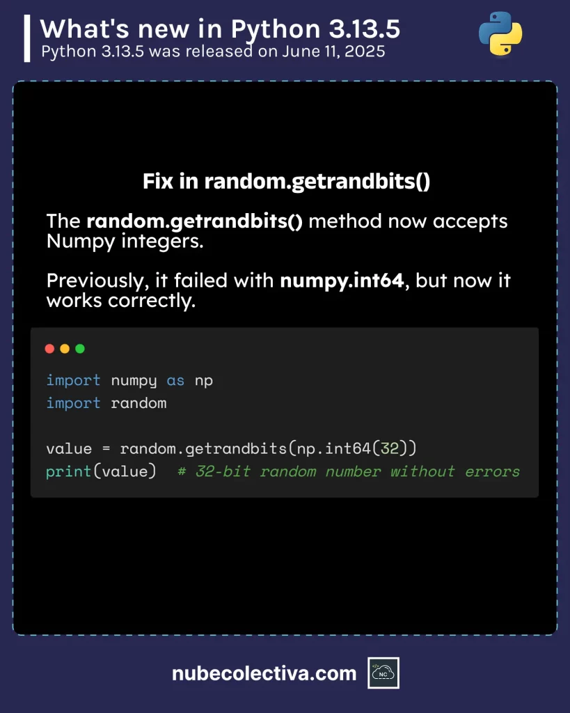 Fix for random.getrandbits() in Python 3.13.5