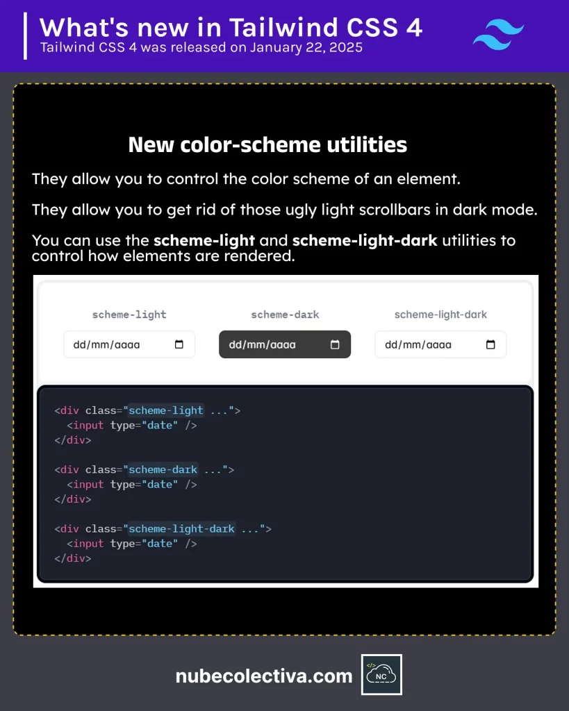 Color Scheme Utilities in Tailwind CSS 4