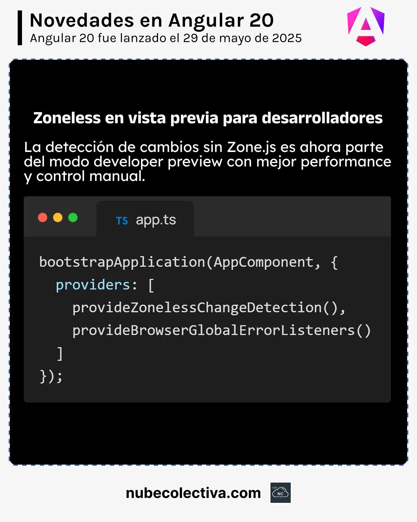 Zoneless en Vista Previa en Angular 20