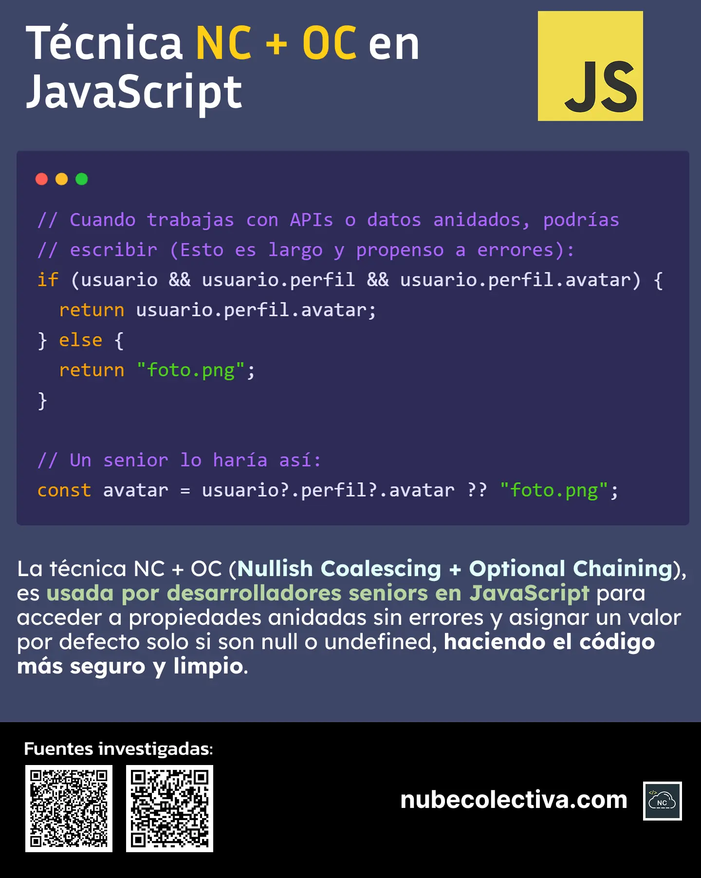 Técnica NC + OC en JavaScript
