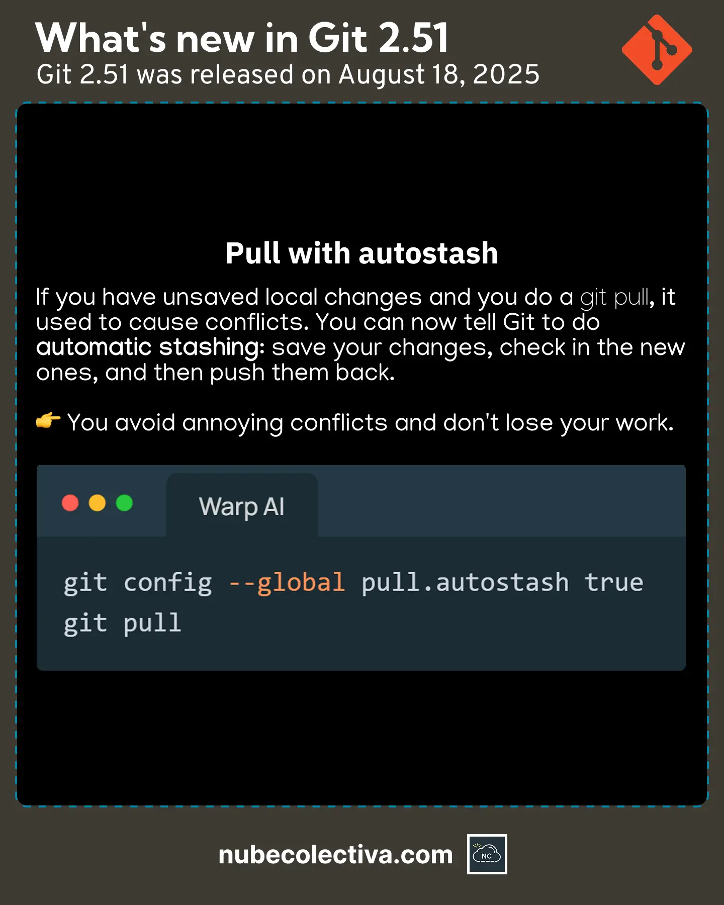 Pull with Autostash in Git 2.51