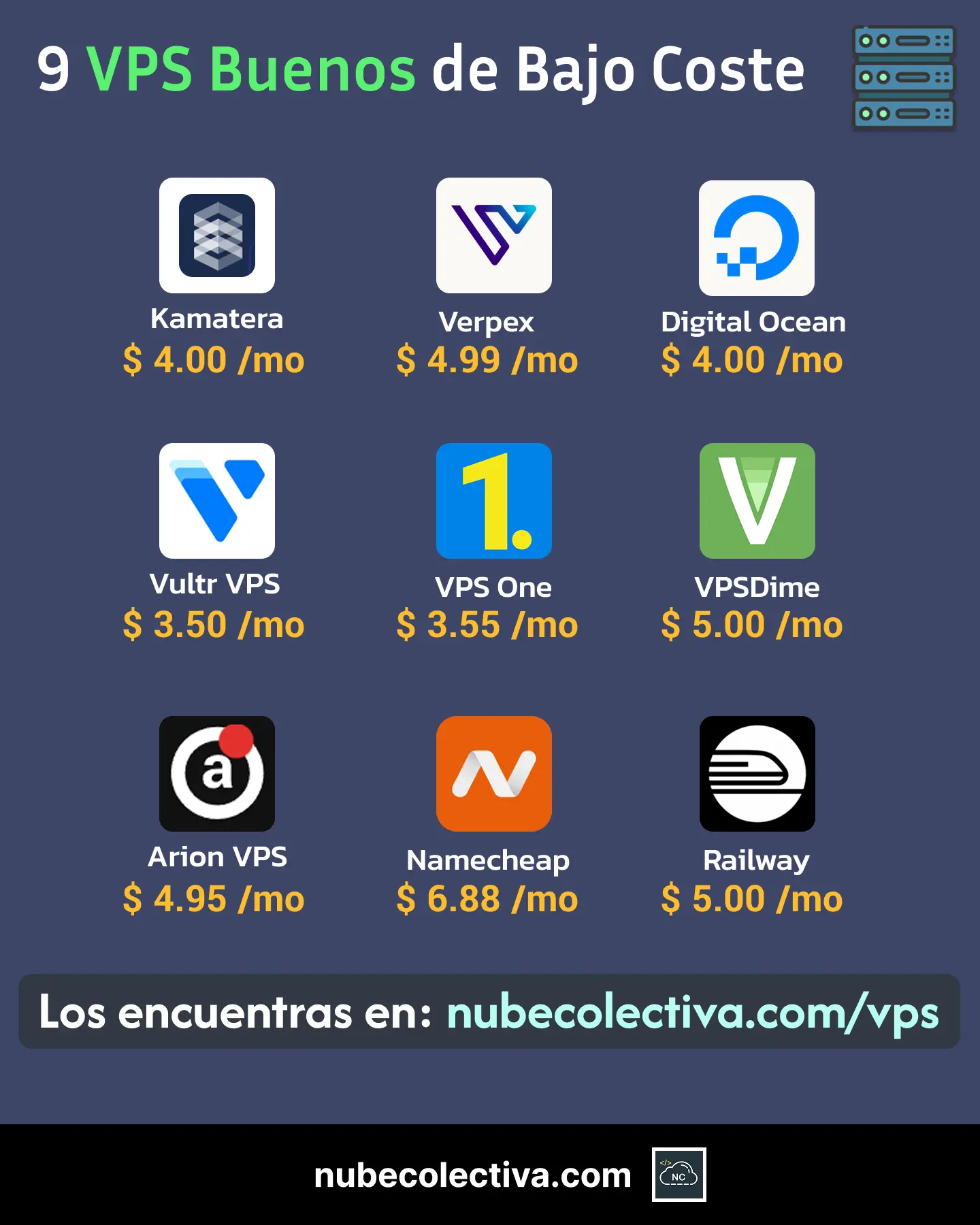 9 VPS Buenos de Bajo Coste
