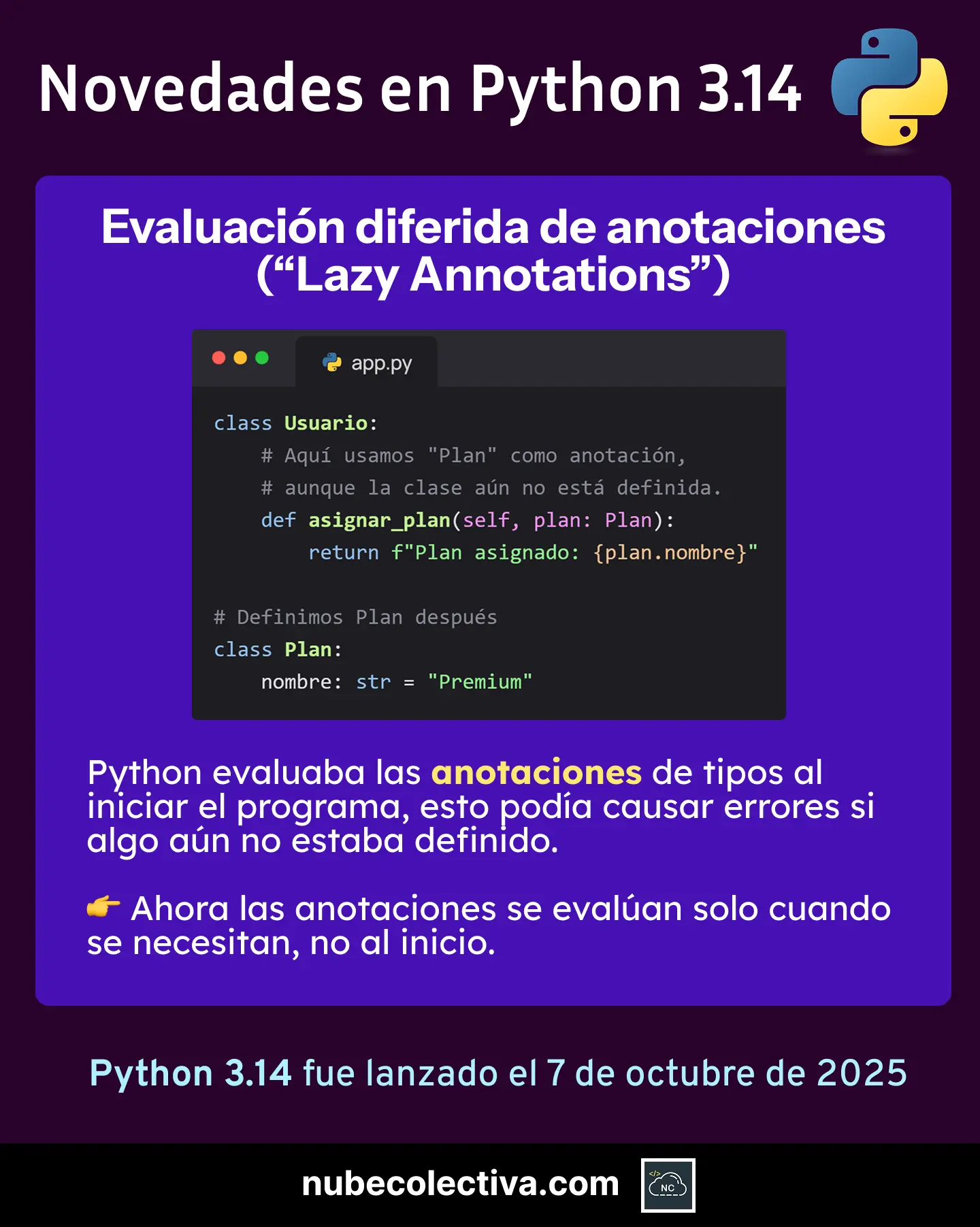 Lazy Annotations en Python 3.14