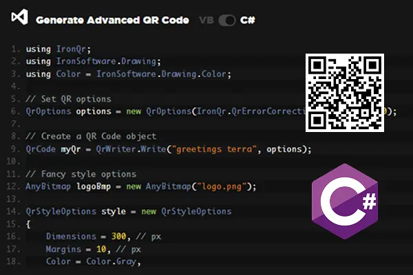 Biblioteca de C# Para Crear Códigos QR (Profesional)