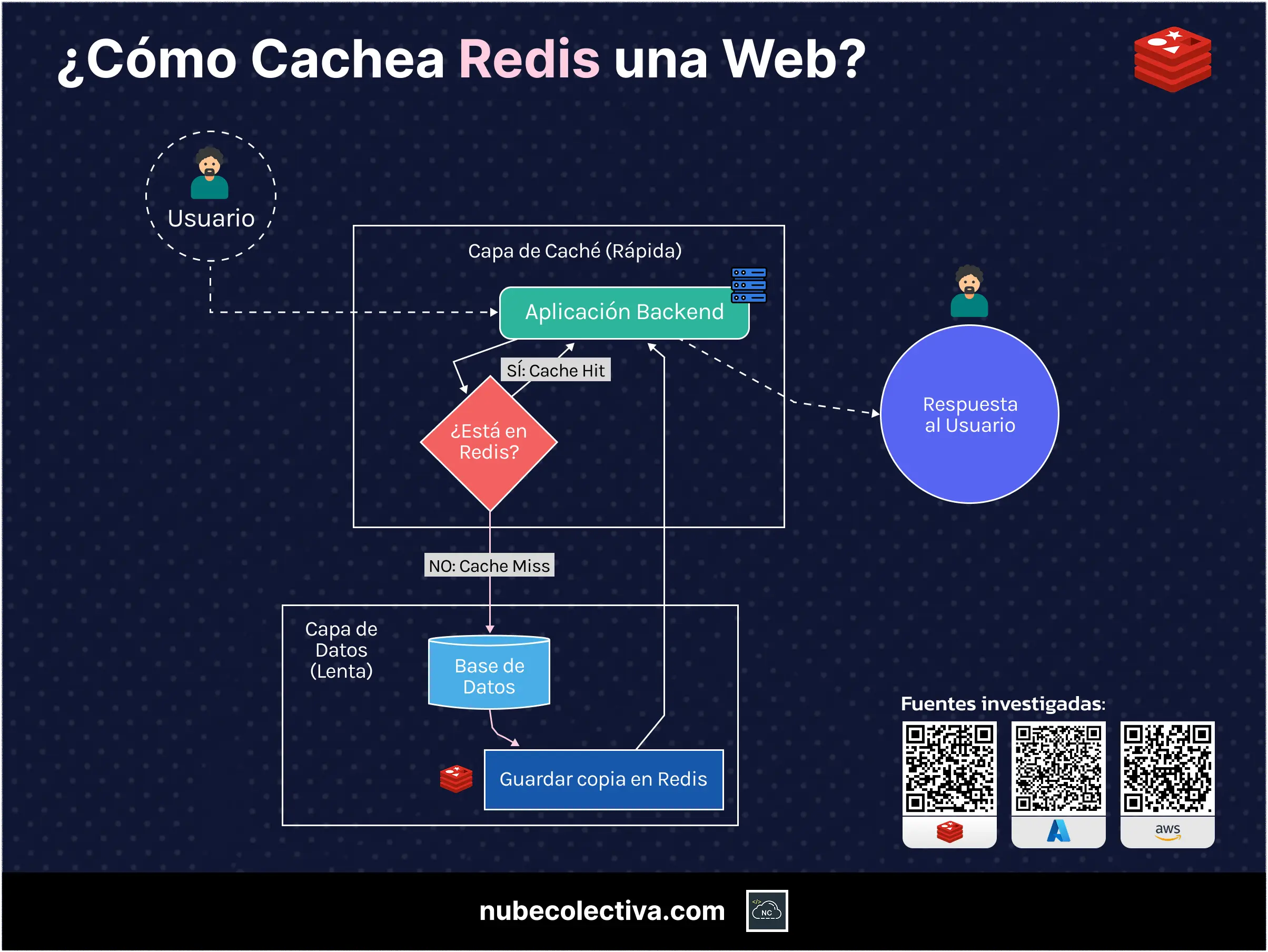 &iquest;C&oacute;mo Cachea Redis una Web?