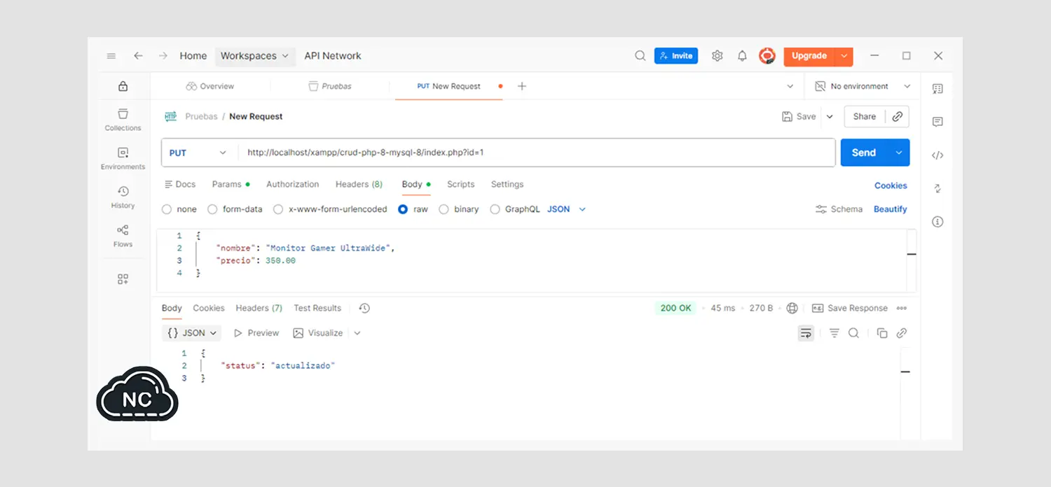 Puedes hacerlo con todos tus productos Poducto actualizado correctamente con PHP 8 y MySQL 8