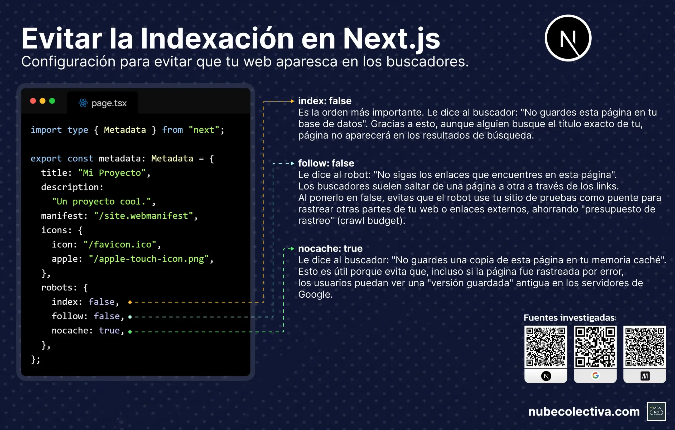 Bloquear Indexaci&oacute;n en Next.js en Buscadores
