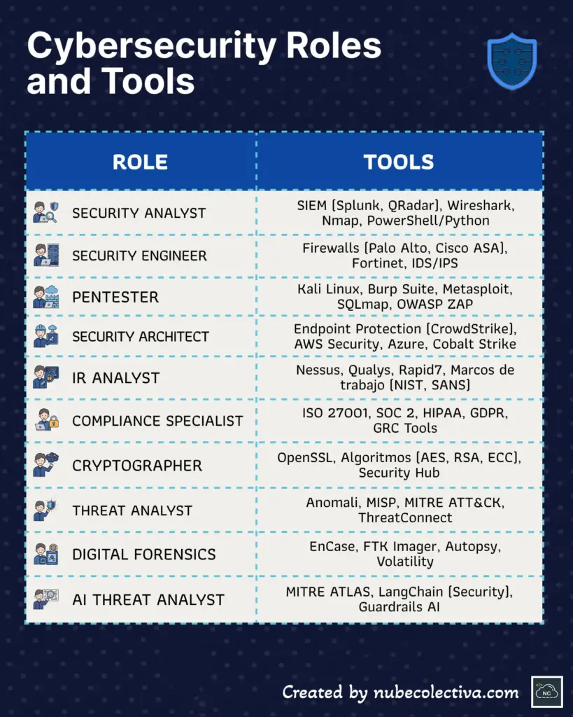 Cybersecurity Roles and Tools