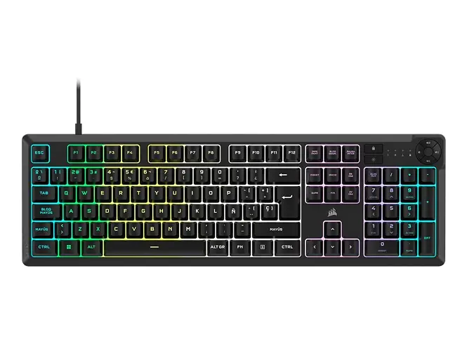 Teclado Para Programar Corsair K55 Core RGB Teclado de Membrana con Cable 